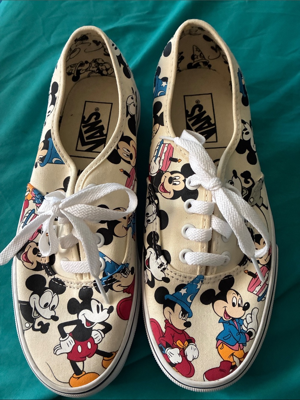Disney Vans  Mickey Mouse Canvas Sneakers.